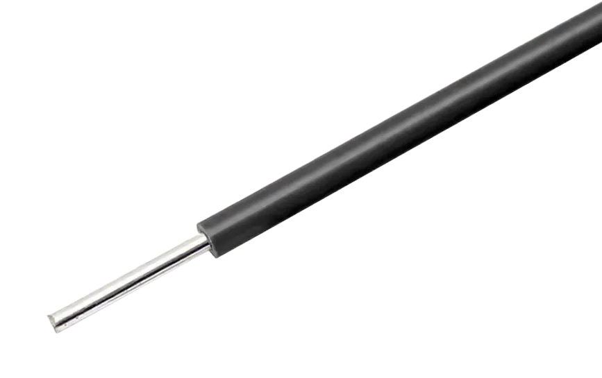 Cable negro con núcleo sólido 22AWG para breadboards por metro