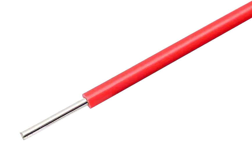 Cable rojo con núcleo sólido 22AWG para breadboards por metro