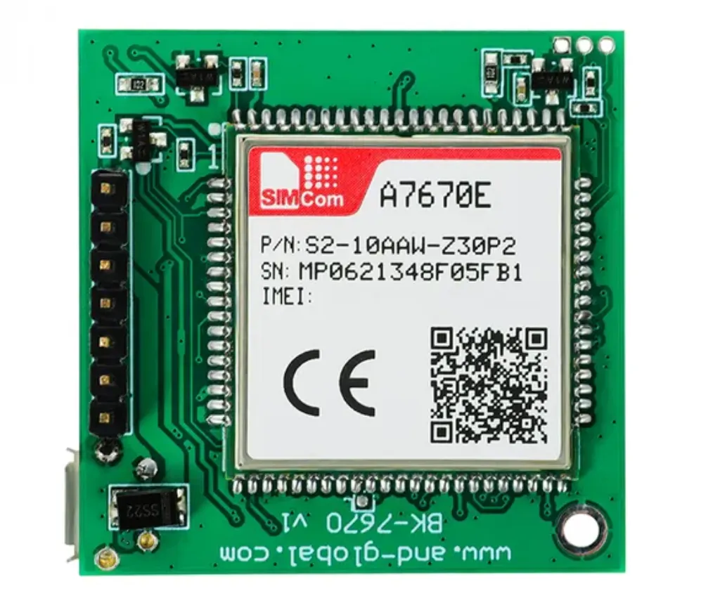 Módulo A7670 SIM 4G LTE Cat 1 y GPS