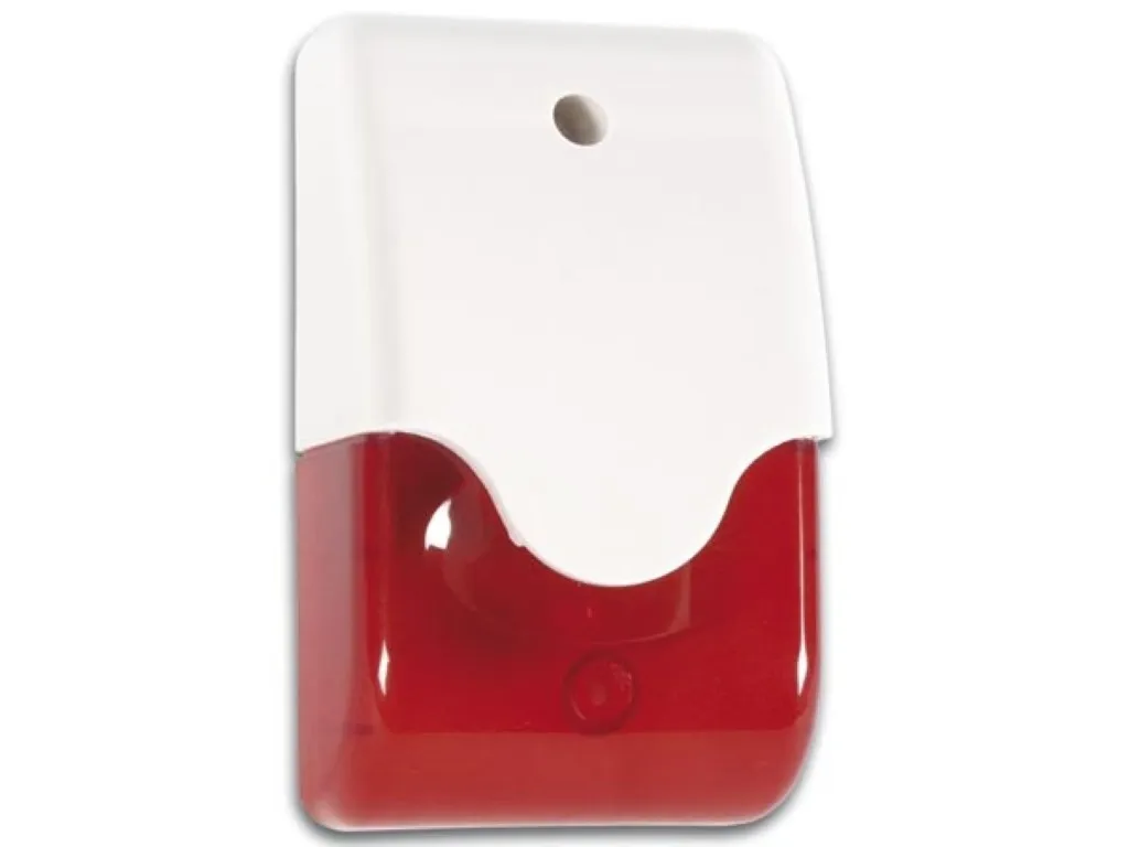 Sirena Velleman + estroboscopio rojo en carcasa con LED SV/PSL3R