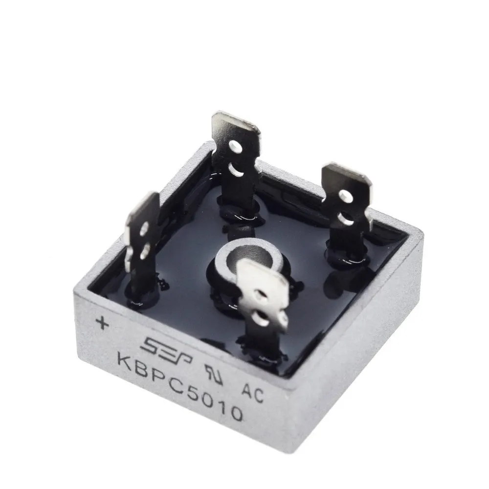 Puente rectificador KBPC5010 1000V 50A 4 pines