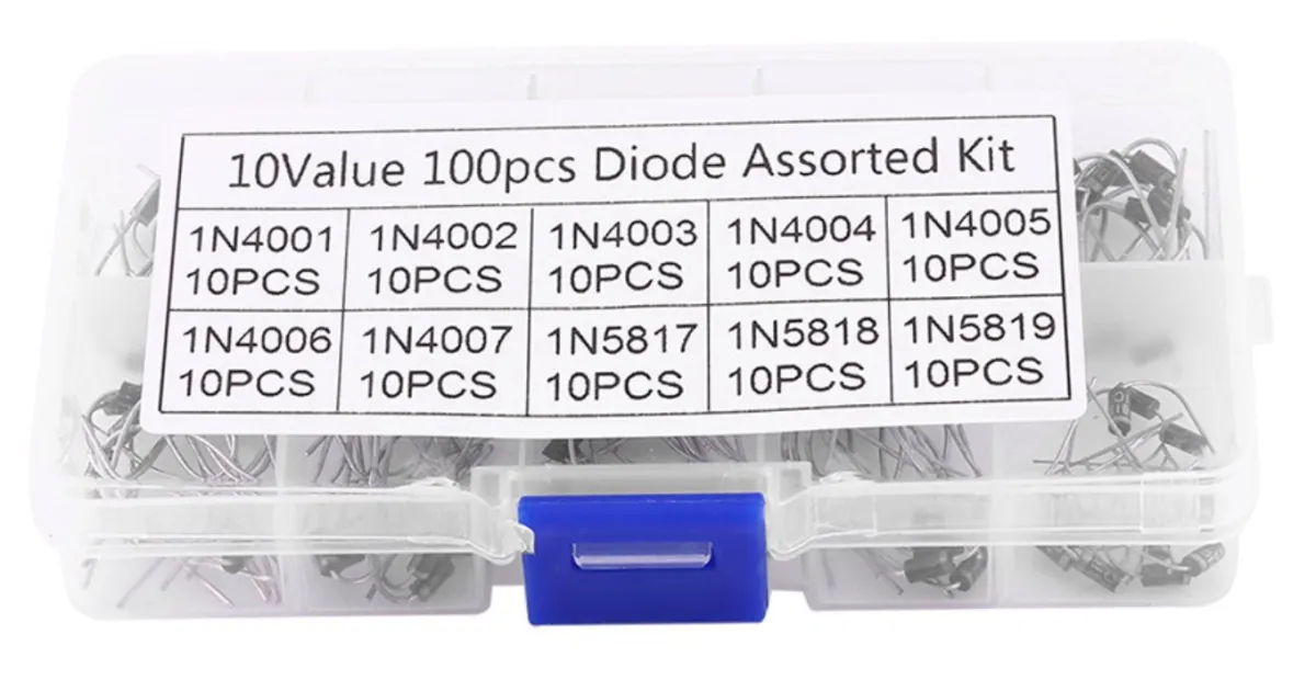 100 diodos set 10 tipos Rectifier / Schottky