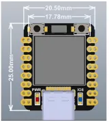 Placa de desarrollo ESP32-C3 con pantalla OLED mini de 0.42 pulgadas – 5