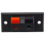 Terminal de altavoz con bornes de presión y resorte 2 polos – 1
