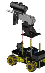 Extensión de cañón de bolas de agua ACEBOTT para coche robot ESP32 – 1