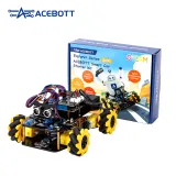 Coche robot ACEBOTT ESP32 con tracción 4x4 mecanum | Montaje propio | STEM – 1