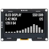 Pantalla OLED de 2.4 inch 128x64 Blanca I2C SSD1309 3.3V – 1