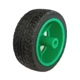 Rueda con goma para robot o smart car Verde – 2