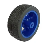Rueda con goma para robot o smart car Azul – 2