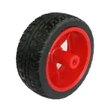 Rueda con goma para robot o smart car Rojo – 2