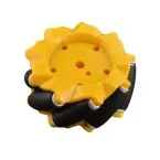Rueda Mecanum / Rueda omnidireccional - 80MM-A Amarillo - set de 2 ruedas (1xL+1xR)