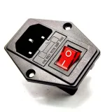 Toma de corriente AC C13 con portafusibles e interruptor – 1