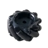 Rueda Mecanum / Rueda omnidireccional - 60MM-K Negra Set de 4 – 3