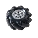 Rueda Mecanum / Rueda omnidireccional - 60MM-K Negra Set de 4 – 5