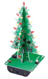 Kit de soldadura árbol de Navidad con LEDs rojos, verdes y amarillos parpadeantes – 1