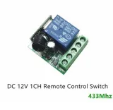 Módulo de relé programable inalámbrico incl. mando a distancia (4 botones) - 12V 433Mhz RF – 3