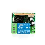 Módulo relé inalámbrico incl. mando a distancia (2 botones) - 12V, 1 canal, 433Mhz RF – 4