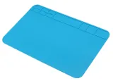 Alfombrilla de soldadura flexible de silicona 30x20cm azul – 1