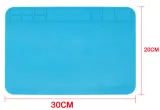 Alfombrilla de soldadura flexible de silicona 30x20cm azul – 3