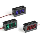 Voltímetro 3.5-30V - Rojo, 0.56inch, 2 cables. – 3