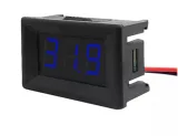 Voltímetro DC 3,5V-30V -  Azul, 0.56 inch, empotrable – 1