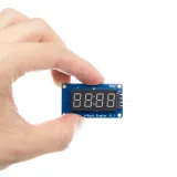 Display rojo de 4 dígitos TM1637 (7 segmentos por dígito) – 3