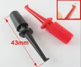Mini clip de prueba con gancho con resorte para PCB SMD IC 43mm - Negro – 1