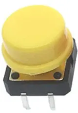 Pulsador | momentáneo - pulsación | 12x12x7 | Amarillo – 1