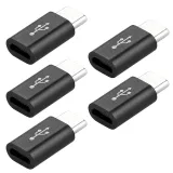 Adaptador USB-C macho a Micro-USB hembra - negro – 4