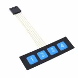 Teclado de membrana 1 x 4 Matrix con circuito FBC – 1