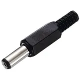 Conector de alimentación DC/enchufe de barril/ Barrel Jack macho 5,5 x 2,1 mm – 1