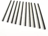 Tira de pines hembra redondos de 40 pines 2.54Mm 1X40p negra – 2
