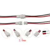 Set de conectores pigtail Micro JST PH de 2 pines macho y hembra – 2