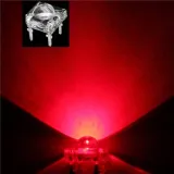 LED 5mm Super Flux Piranha de 4 pines - Rojo – 5