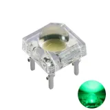 LED 5mm Super Flux Piranha de 4 pines - Verde puro – 3