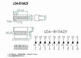 Barra LED de 10 segmentos blanca – 2