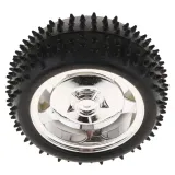 Smart Car Model Robot Banda de goma/rueda 85x38mm para Arduino, compatible con 4WD/2WD - plata – 4