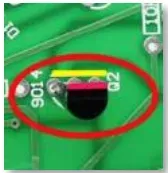 Soldar transistor con la orientación correcta
