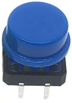 Pulsador | momentáneo - pulsación | 12x12x7 | Azul