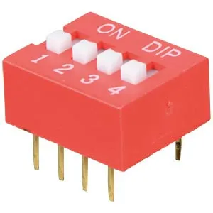 Interruptor DIP de 4 pines 2,54 mm