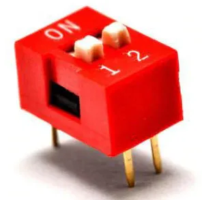 Interruptor DIP de 2 pines 2,54 mm