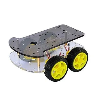 Chasis con 4 ruedas y 4 motores TT base robot DIY