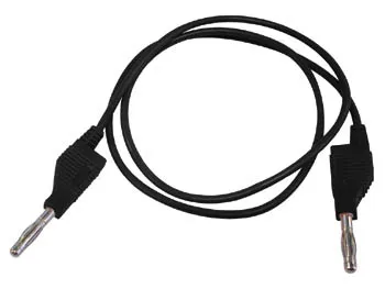 Velleman Cable de prueba con conectores banana de 4mm negro