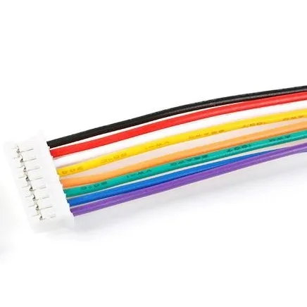 Cable conector/terminal de 8 pines, 1 lado - macho, 26AWG 20cm, XH2.54mm