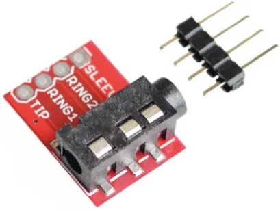 Módulo de interfaz de mini jack de audio - CJMCU-TRRS 3.5mm