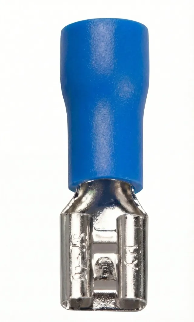 Terminal de cable hembra aislada 6,3 mm – Azul