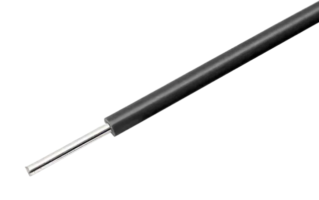 Cable negro con núcleo sólido 22AWG para breadboards por metro