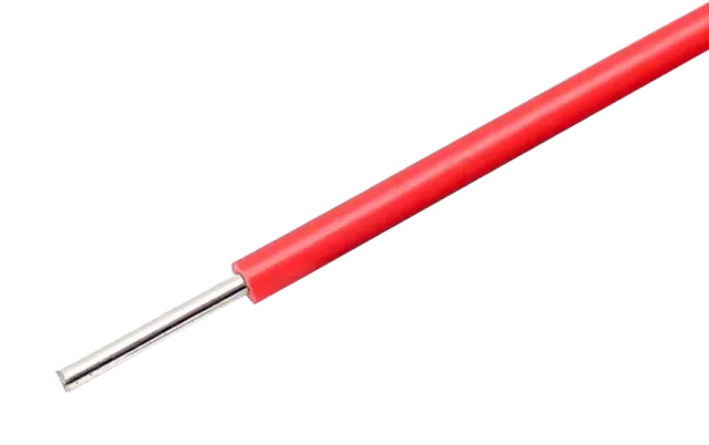 Cable rojo con núcleo sólido 22AWG para breadboards por metro