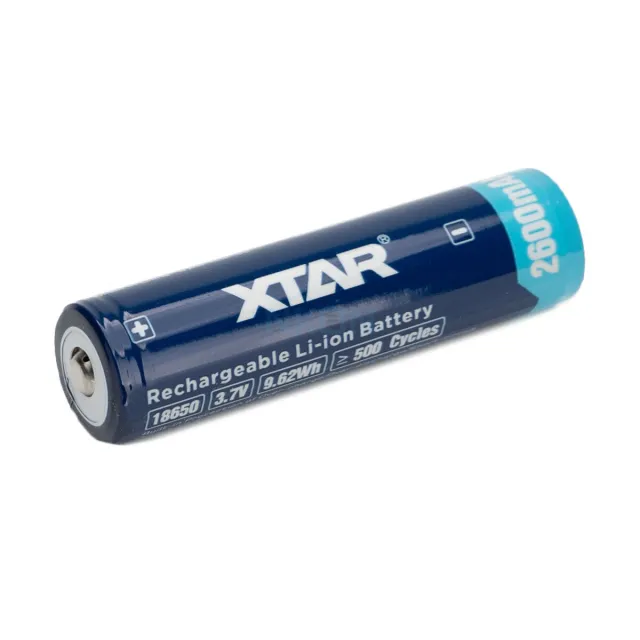 XTAR 18650 button top 2600mAh (protected) - 5.2A