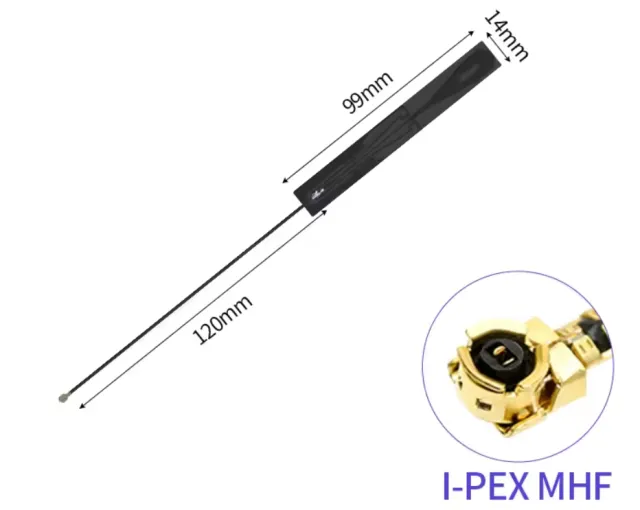 Antena 2G/3G/4G 5dBi con conexión IPEX
